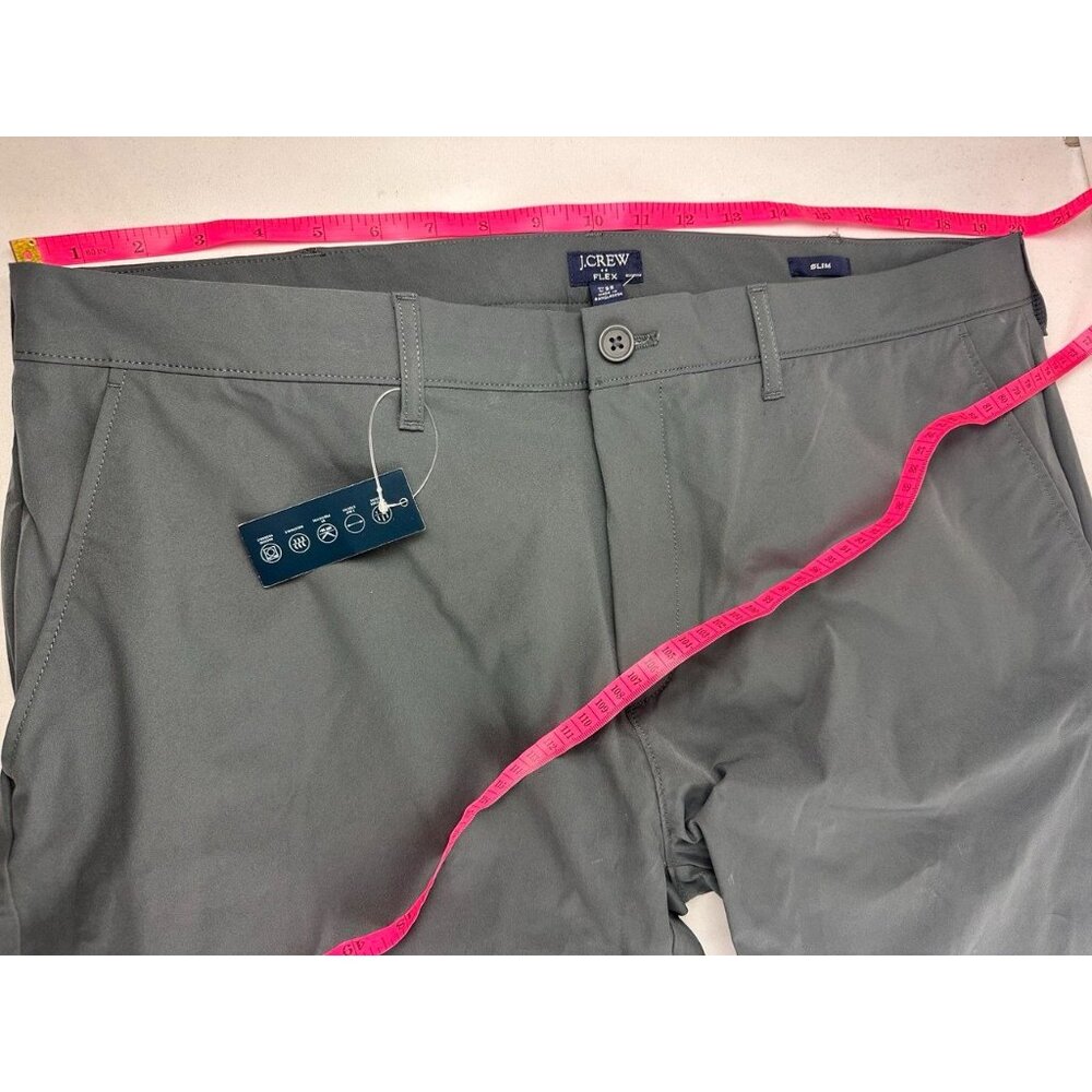 NWT Mens J. Crew Slim Fit Flex TruTemp365 Gray Chino Pants Size 38x32 - Picture 6 of 9